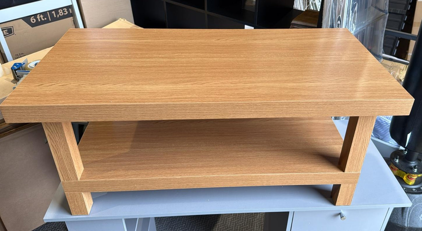 Assembled Stratford Oak Veneer Coffee Table - Natural